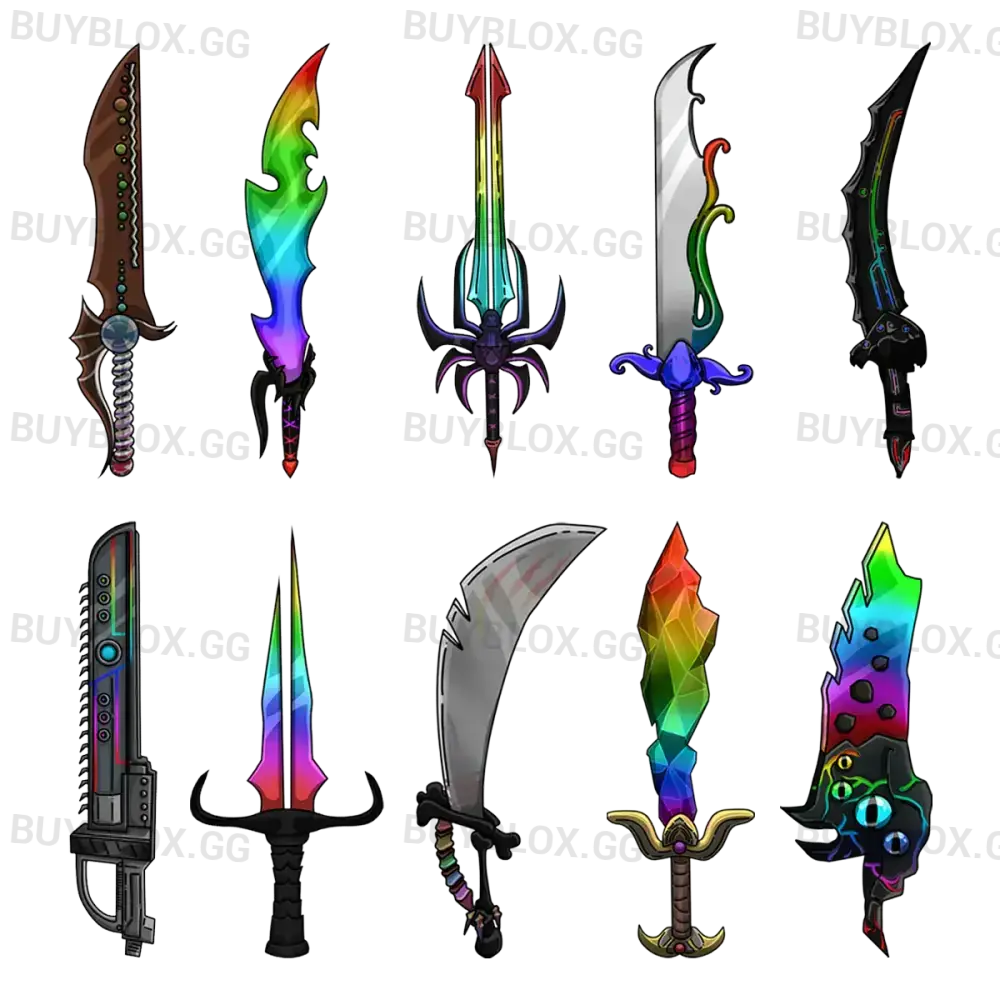 Mega Chroma Knives Bundle - Murder Mystery 2