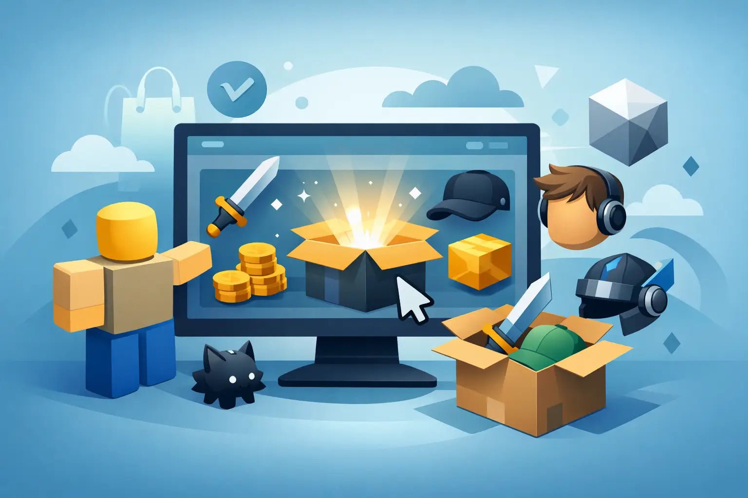 How to Receive Roblox Marketplace Items - BuyBlox