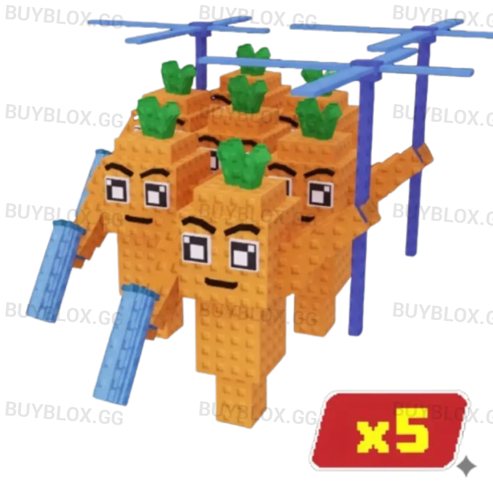 5x Mr Carrot Bundle - Plants Vs Brainrots