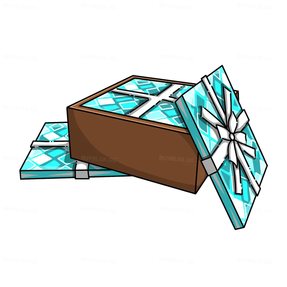 Box of Blue Wrapping Paper
