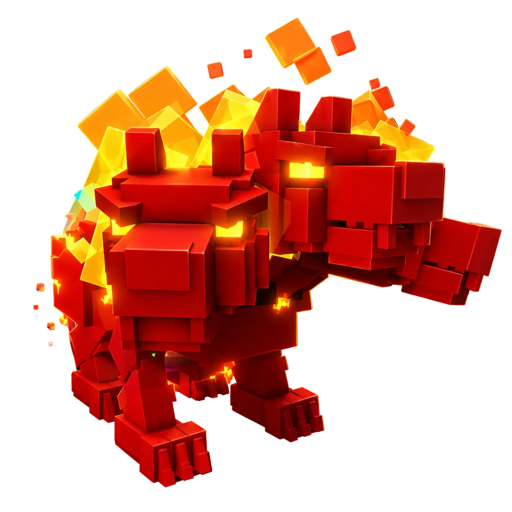 Rainbow Hatched Cerberus