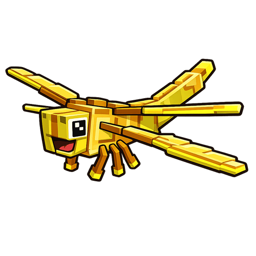 3 Golden Dragonfly