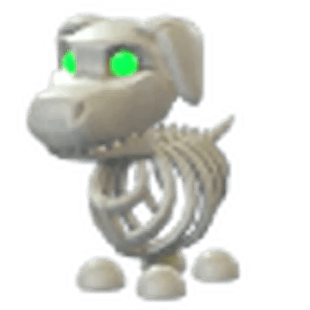 Halloween White Skeleton Dog - Adopt Me