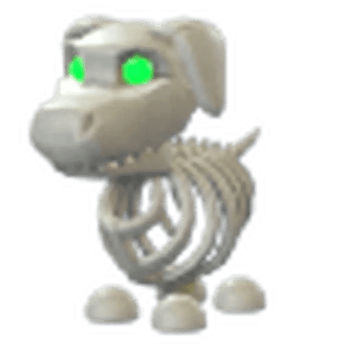 Halloween White Skeleton Dog