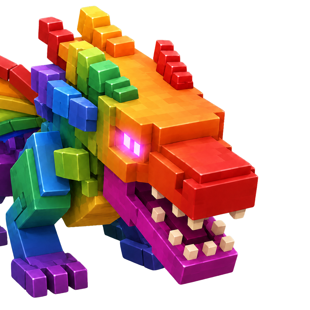 Mega Rainbow Black Dragon - Grow a Garden 2