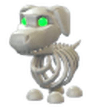 Halloween White Skeleton Dog