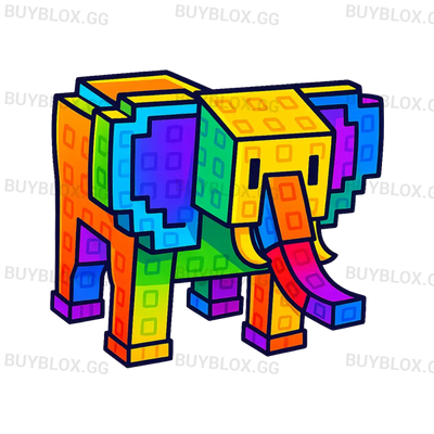 Rainbow Hatched Elephant