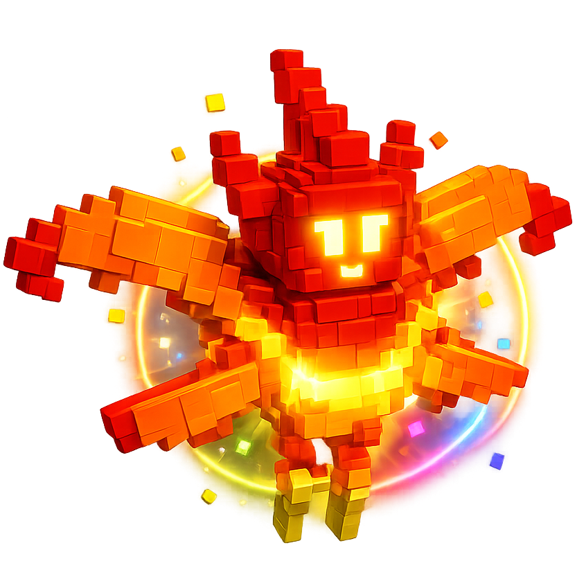 Rainbow Hatched Fire Wisp